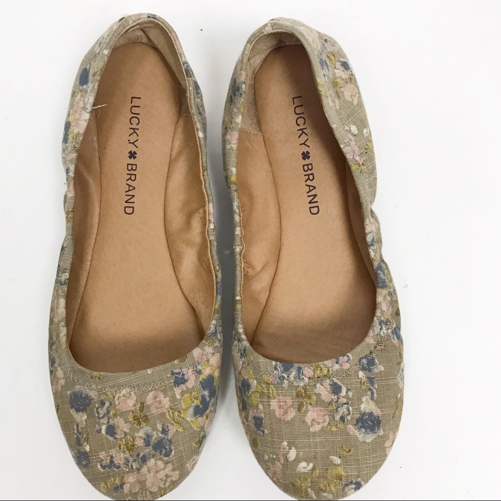 Lucky Brand Floral Flats
